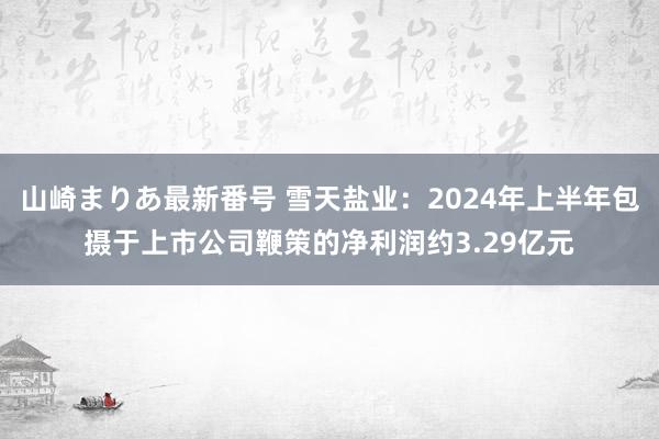 山崎まりあ最新番号 雪天盐业：2024年上半年包摄于上市公司鞭策的净利润约3.29亿元