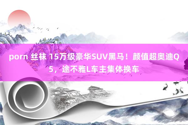 porn 丝袜 15万级豪华SUV黑马！颜值超奥迪Q5，途不雅L车主集体换车