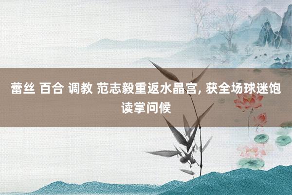 蕾丝 百合 调教 范志毅重返水晶宫, 获全场球迷饱读掌问候